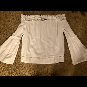 White Off the Shoulder top